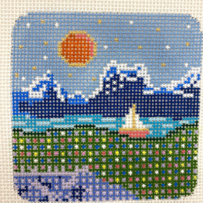 Perfect Day needlepoint canvas - Bargello Needlepoint