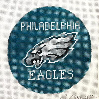 Philadelphia Eagles Ornament needlepoint canvas - Bargello Needlepoint