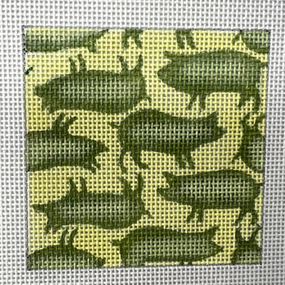 Pigs Coaster needlepoint canvas - Bargello Needlepoint