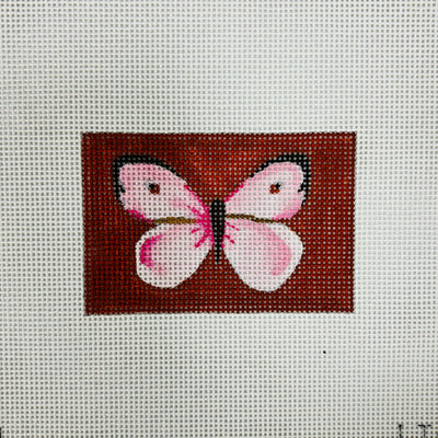 Pink Butterfly Insert needlepoint canvas - Bargello Needlepoint