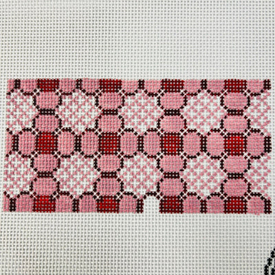 Pink Pavage needlepoint canvas - Bargello Needlepoint