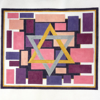 Pink Tallis needlepoint canvas - Bargello Needlepoint