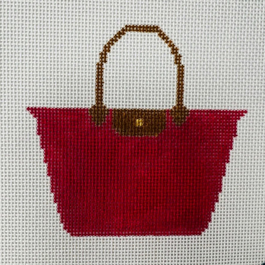 Pink Tote Bag needlepoint canvas - Bargello Needlepoint