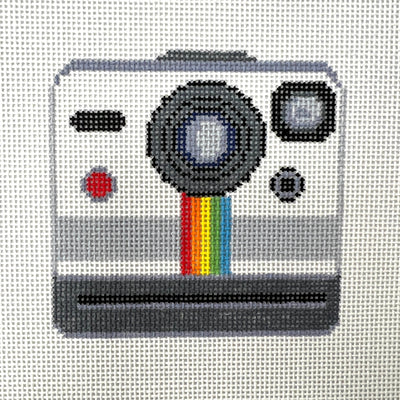 Polaroid Camera needlepoint canvas - Bargello Needlepoint