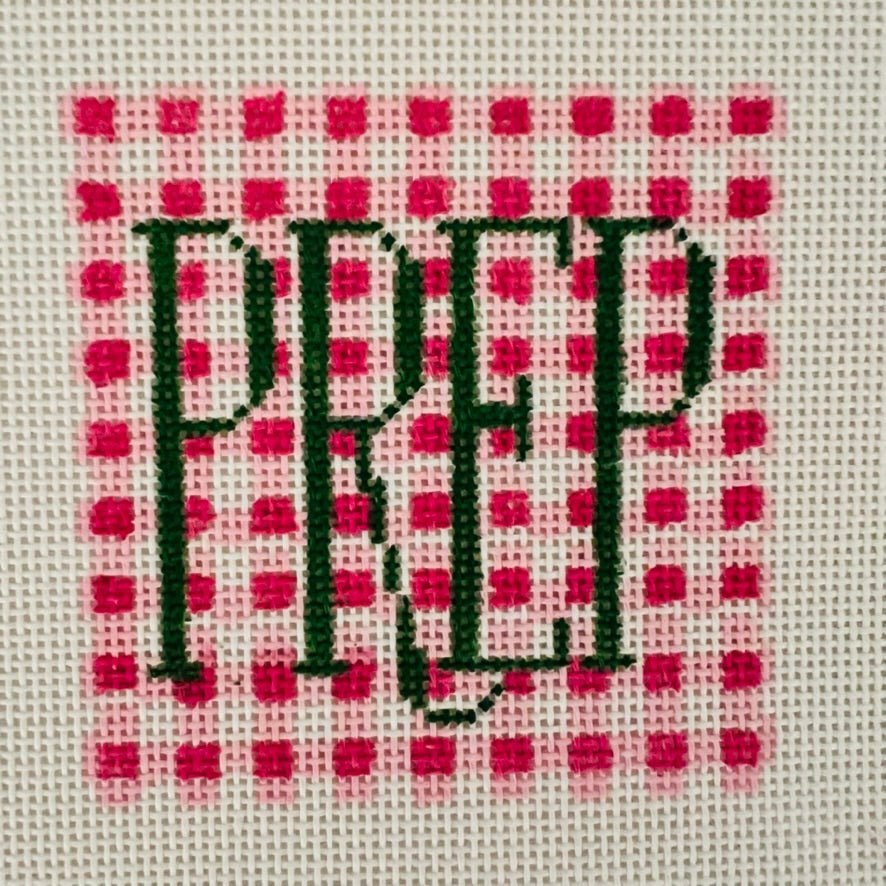 Prep Coaster needlepoint canvas - Bargello Needlepoint