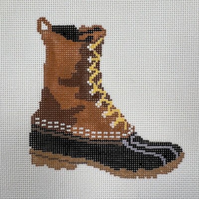 Preppy Boot needlepoint canvas - Bargello Needlepoint