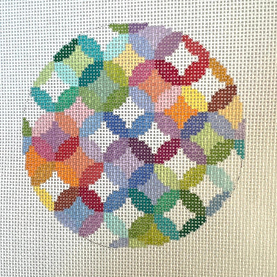 Quilt Ring Round needlepoint canvas - Bargello Needlepoint