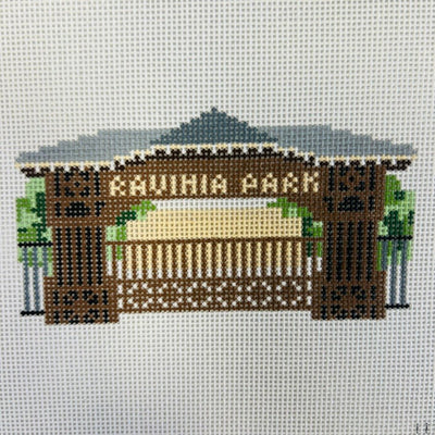 Ravinia Park needlepoint canvas - Bargello Needlepoint