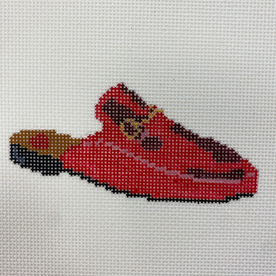 Red Designer Slide needlepoint canvas - Bargello Needlepoint