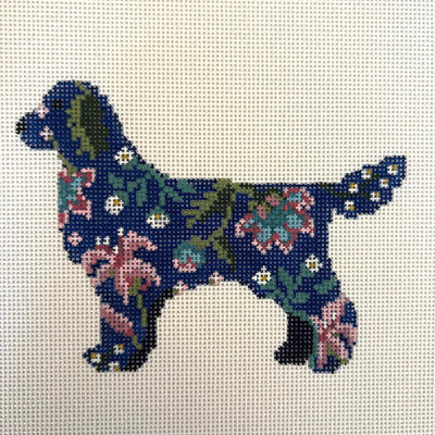 Reggie the Retreiver needlepoint canvas - Bargello Needlepoint