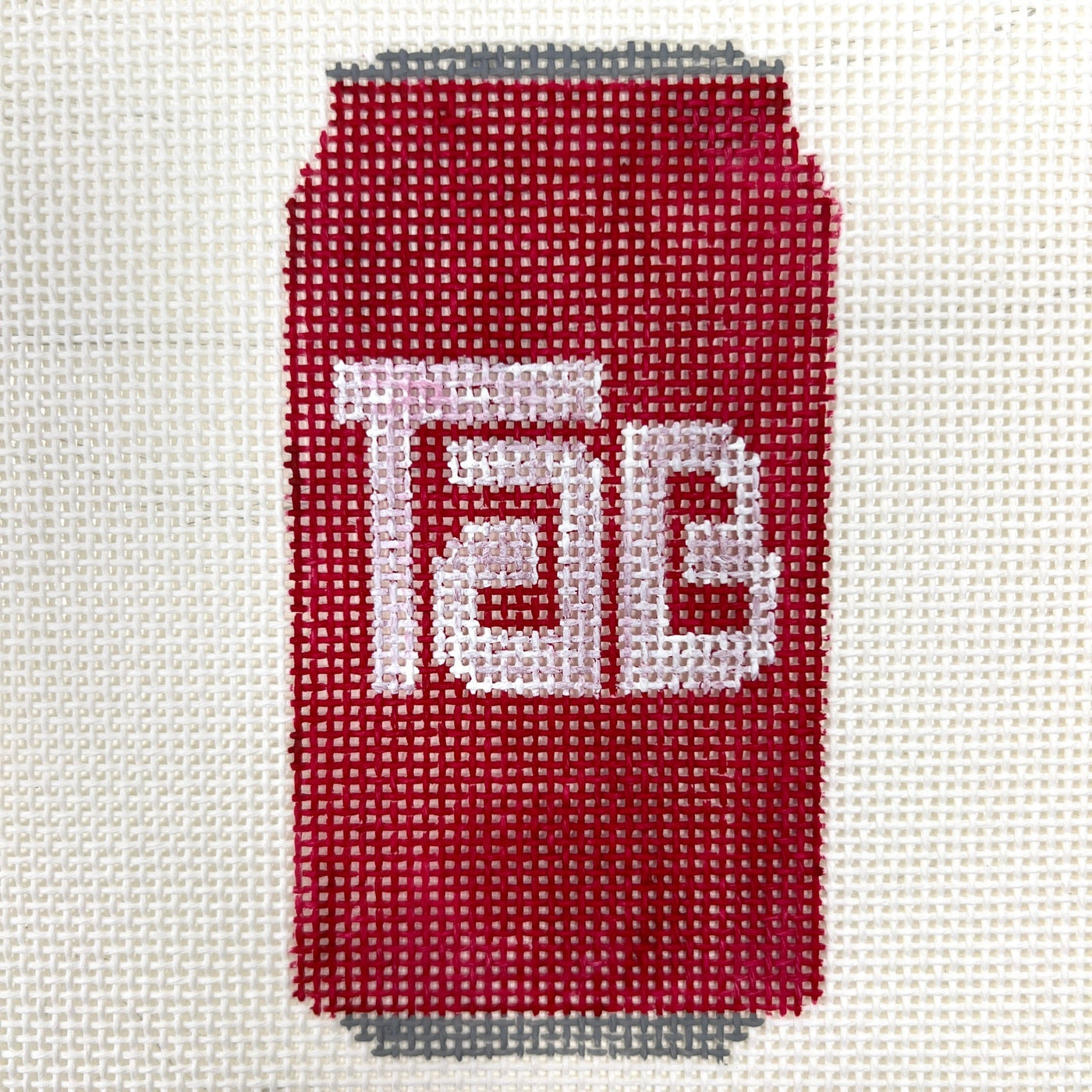 Retro Diet Soda Ornament needlepoint canvas - Bargello Needlepoint