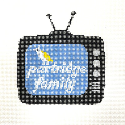 Retro TV - Partridge Family needlepoint canvas - Bargello Needlepoint