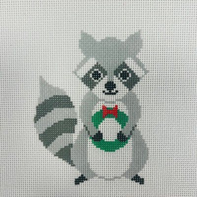 Ricky the Raccoon needlepoint canvas - Bargello Needlepoint