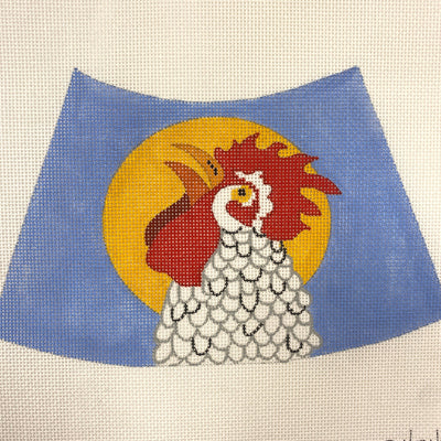 Rooster Night Light needlepoint canvas - Bargello Needlepoint