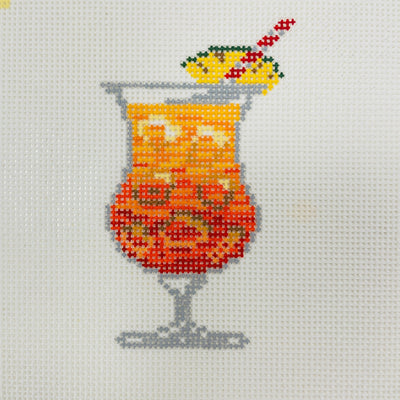 Rum Punch needlepoint canvas - Bargello Needlepoint