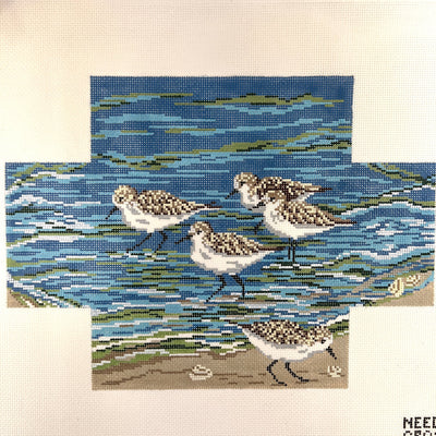 Sanderlings Brick Cover needlepoint canvas - Bargello Needlepoint