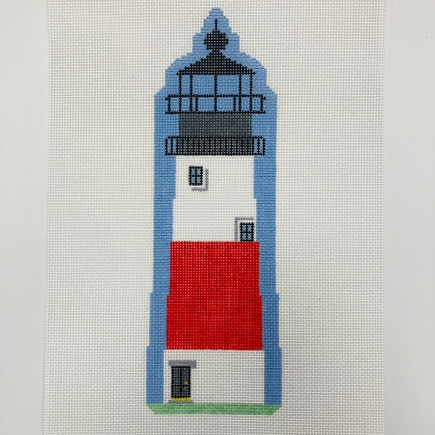 Sankaty Lighthouse Nantucket needlepoint canvas - Bargello Needlepoint