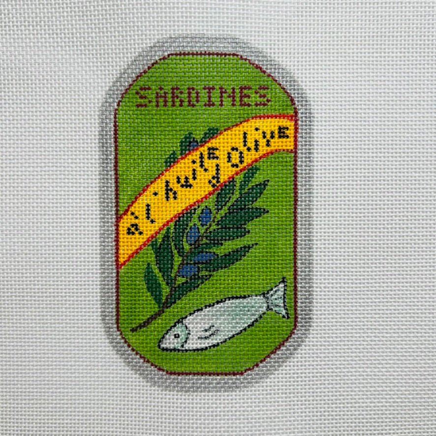 Sardines a L'Huile d'Olive Ornament needlepoint canvas - Bargello Needlepoint