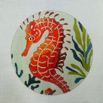 Sea Horse Ornament needlepoint canvas - Bargello Needlepoint