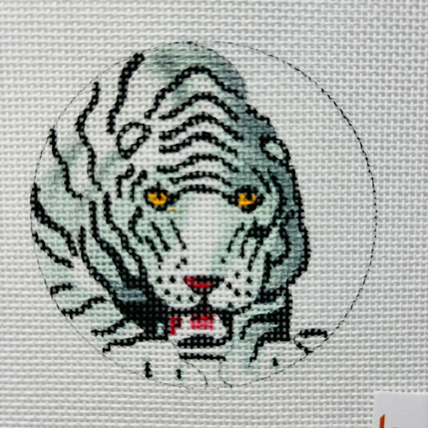 Siberian Tiger needlepoint canvas - Bargello Needlepoint