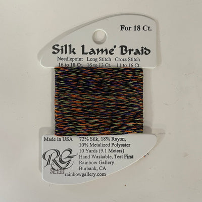 Silk Lame Braid Closeouts needlepoint canvas - Bargello Needlepoint