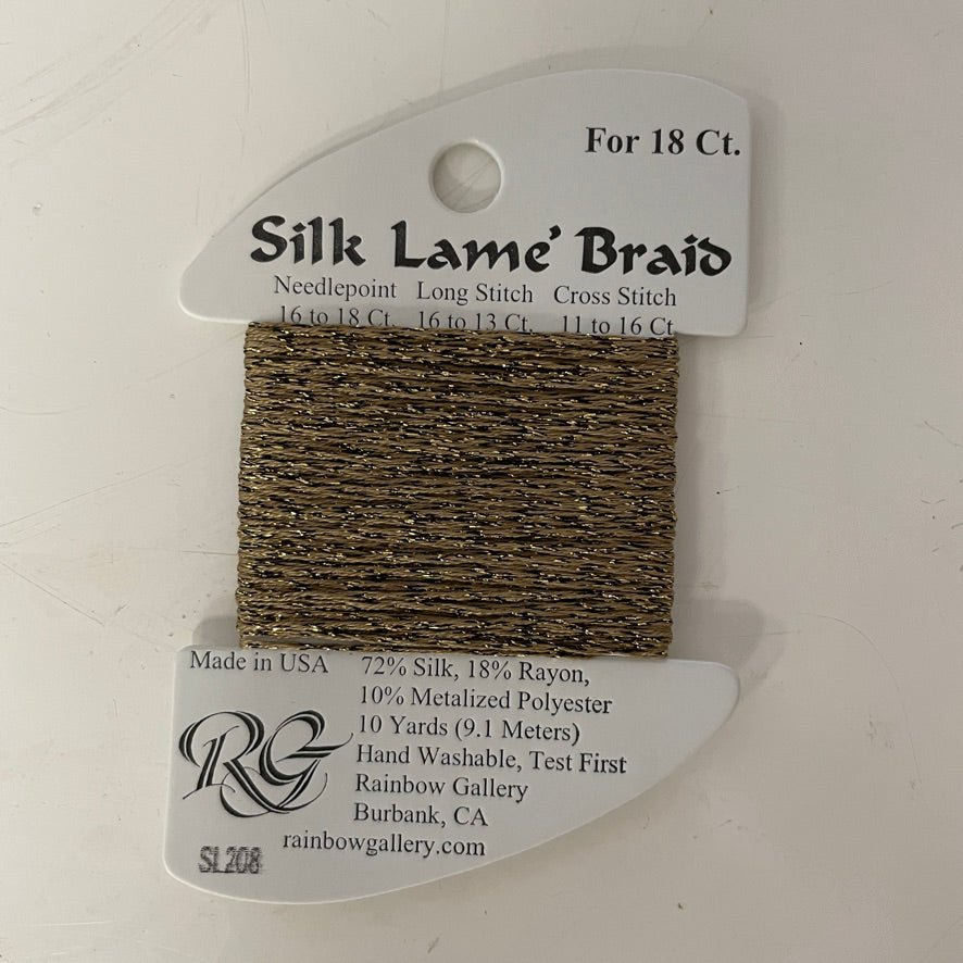 Silk Lame Braid Closeouts needlepoint canvas - Bargello Needlepoint