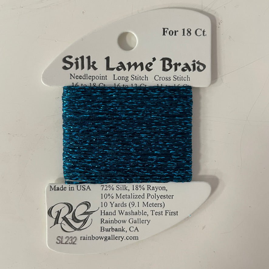 Silk Lame Braid Closeouts needlepoint canvas - Bargello Needlepoint