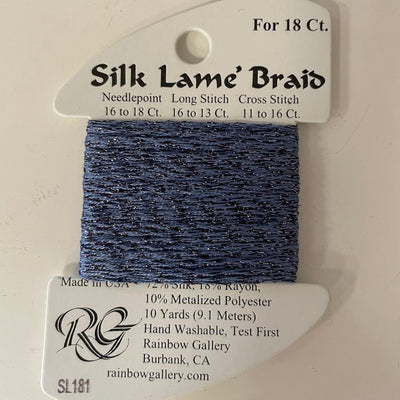 Silk Lame Braid Closeouts needlepoint canvas - Bargello Needlepoint