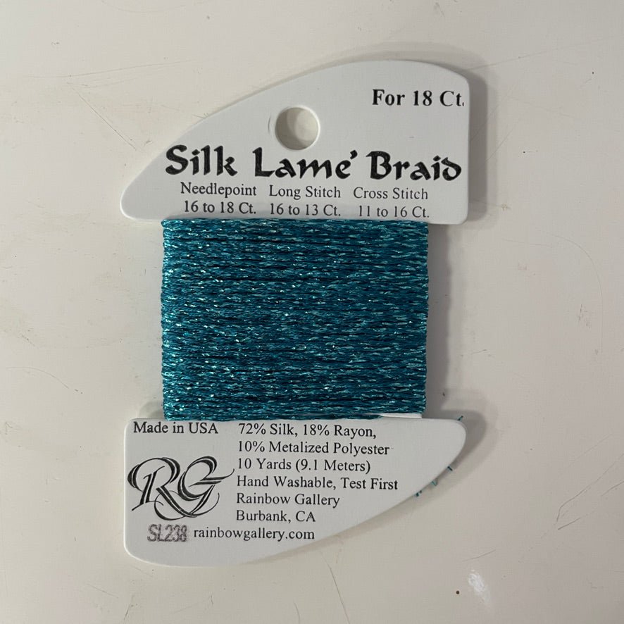 Silk Lame Braid Closeouts needlepoint canvas - Bargello Needlepoint