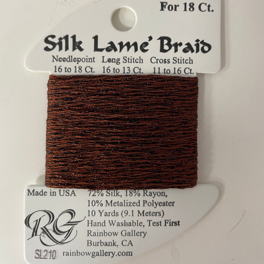 Silk Lame Braid Closeouts needlepoint canvas - Bargello Needlepoint