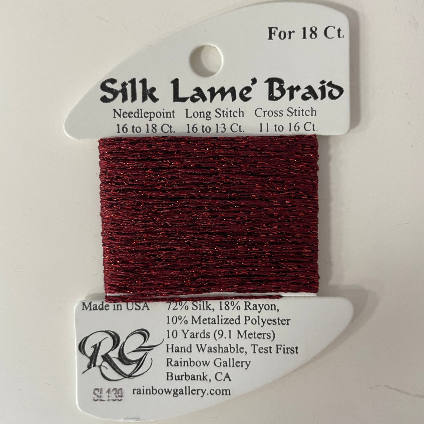 Silk Lame Braid Closeouts needlepoint canvas - Bargello Needlepoint