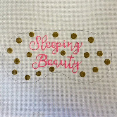 Sleeping Beauty Eye Mask needlepoint canvas - Bargello Needlepoint