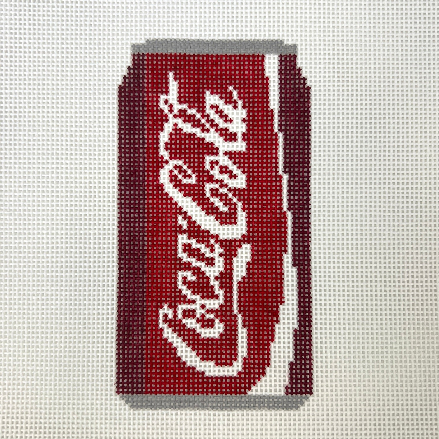 Soda Ornament needlepoint canvas - Bargello Needlepoint