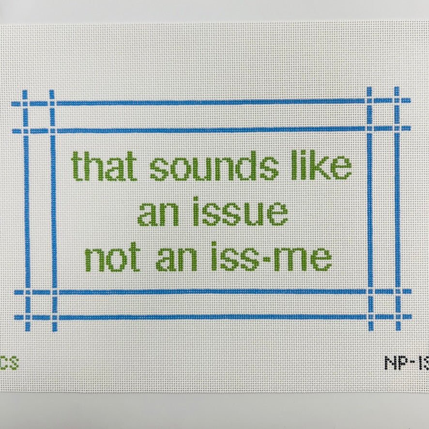 sounds like an issue needlepoint canvas - Bargello Needlepoint