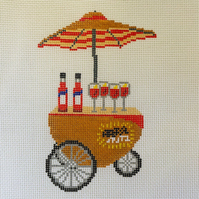 Spritz Cart needlepoint canvas - Bargello Needlepoint