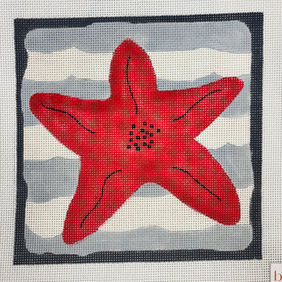 Starfish needlepoint canvas - Bargello Needlepoint