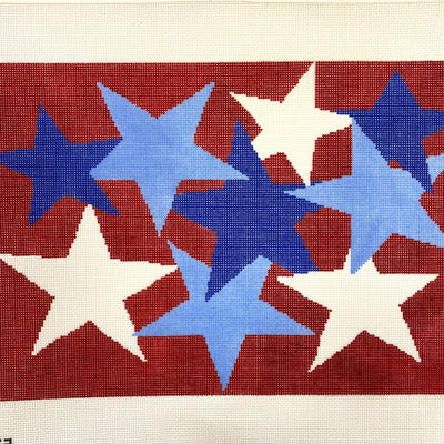 Stars needlepoint canvas - Bargello Needlepoint