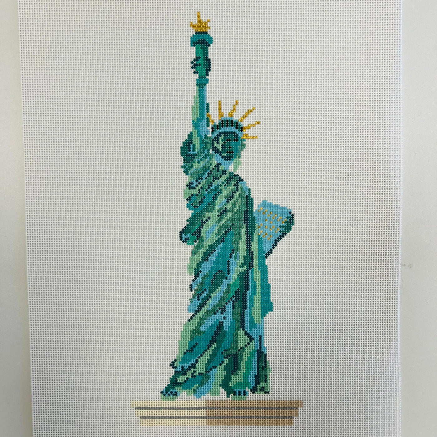 Statue of Liberty needlepoint canvas - Bargello Needlepoint