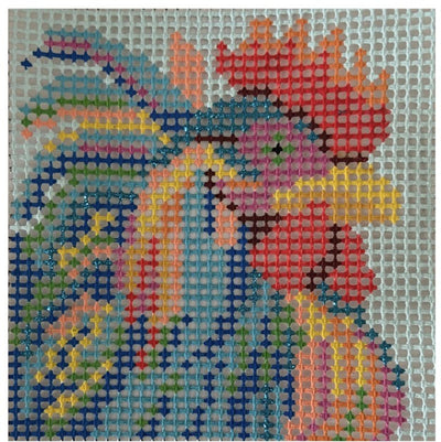 Stitchin' Littles Conch - A - Doodle Needlepoint Kit (includes fiber) needlepoint canvas - Bargello Needlepoint