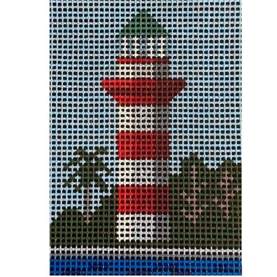 Stitchin' Littles Hilton Head Light Needlepoint Kit (includes fiber) needlepoint canvas - Bargello Needlepoint