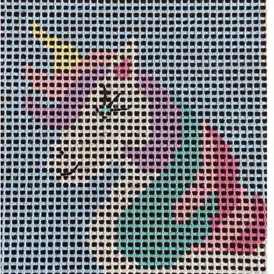 Stitchin' Littles Pretty Unicorn Needlepoint Kit (includes fiber) needlepoint canvas - Bargello Needlepoint