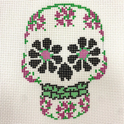 Sugar Skull A161 needlepoint canvas - Bargello Needlepoint