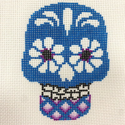 Sugar Skull A173 needlepoint canvas - Bargello Needlepoint