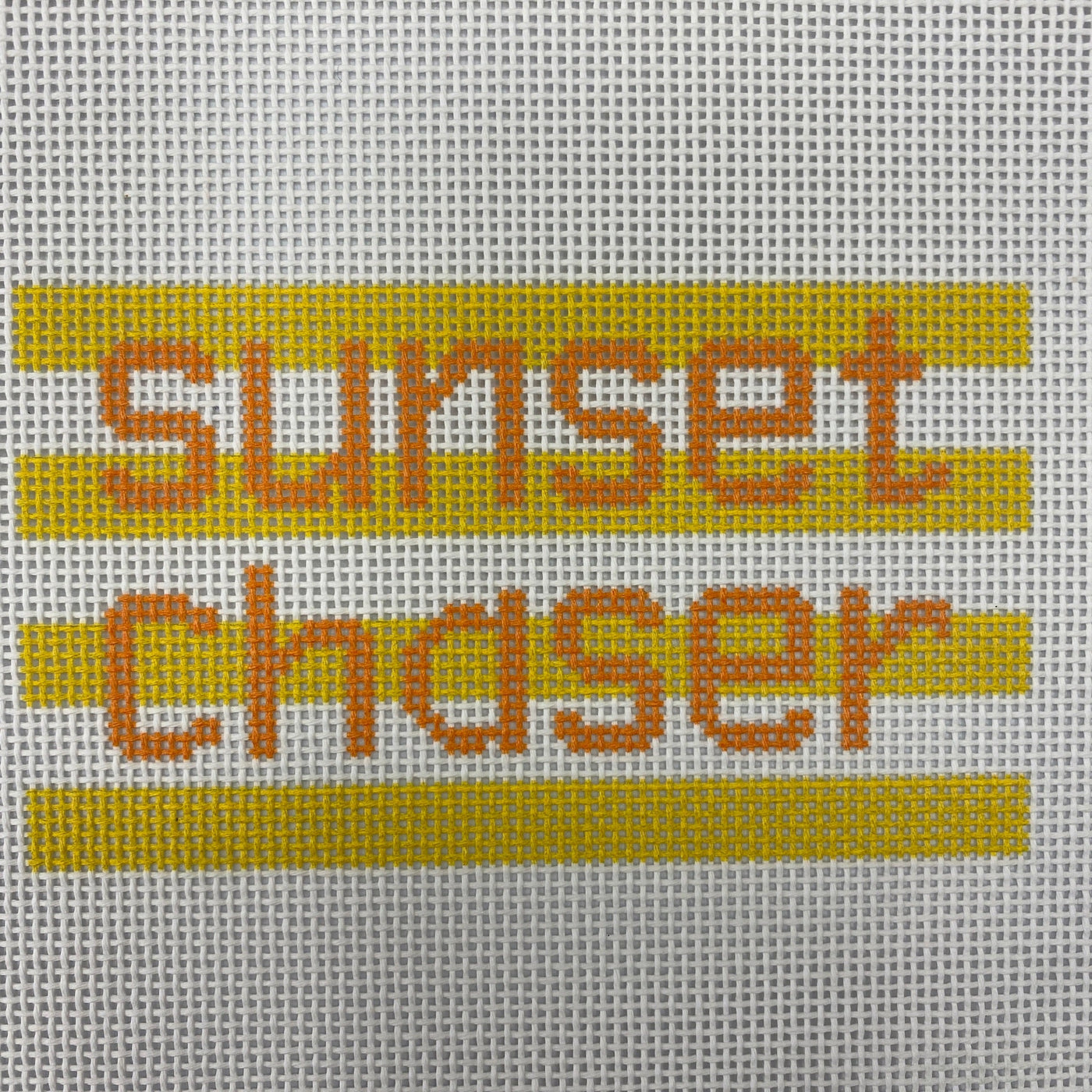 Sunset Chaser needlepoint canvas - Bargello Needlepoint