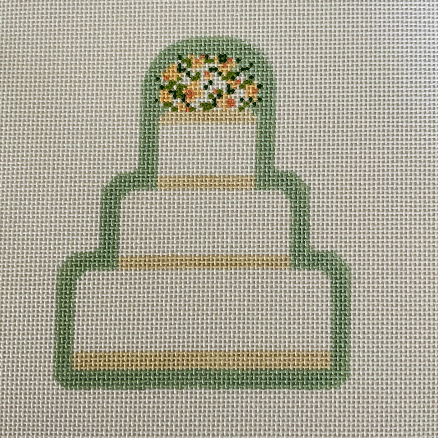 Taylor Wedding Cake needlepoint canvas - Bargello Needlepoint