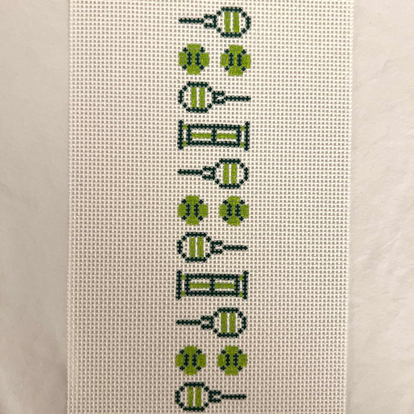 Tennis Time Fob/Bookmark needlepoint canvas - Bargello Needlepoint