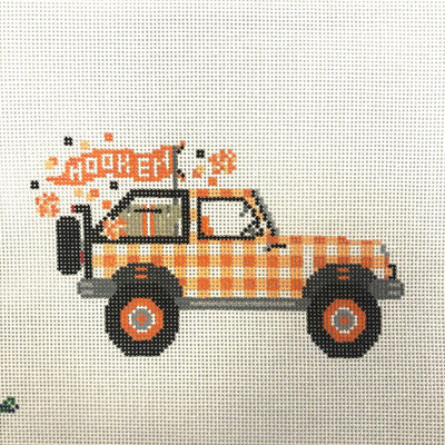 Texas Jeep needlepoint canvas - Bargello Needlepoint