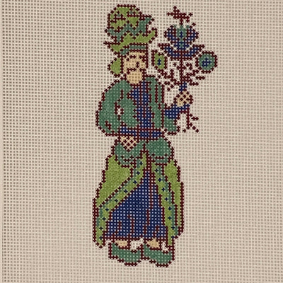 The Attendant needlepoint canvas - Bargello Needlepoint