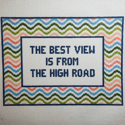 The Best View needlepoint canvas - Bargello Needlepoint