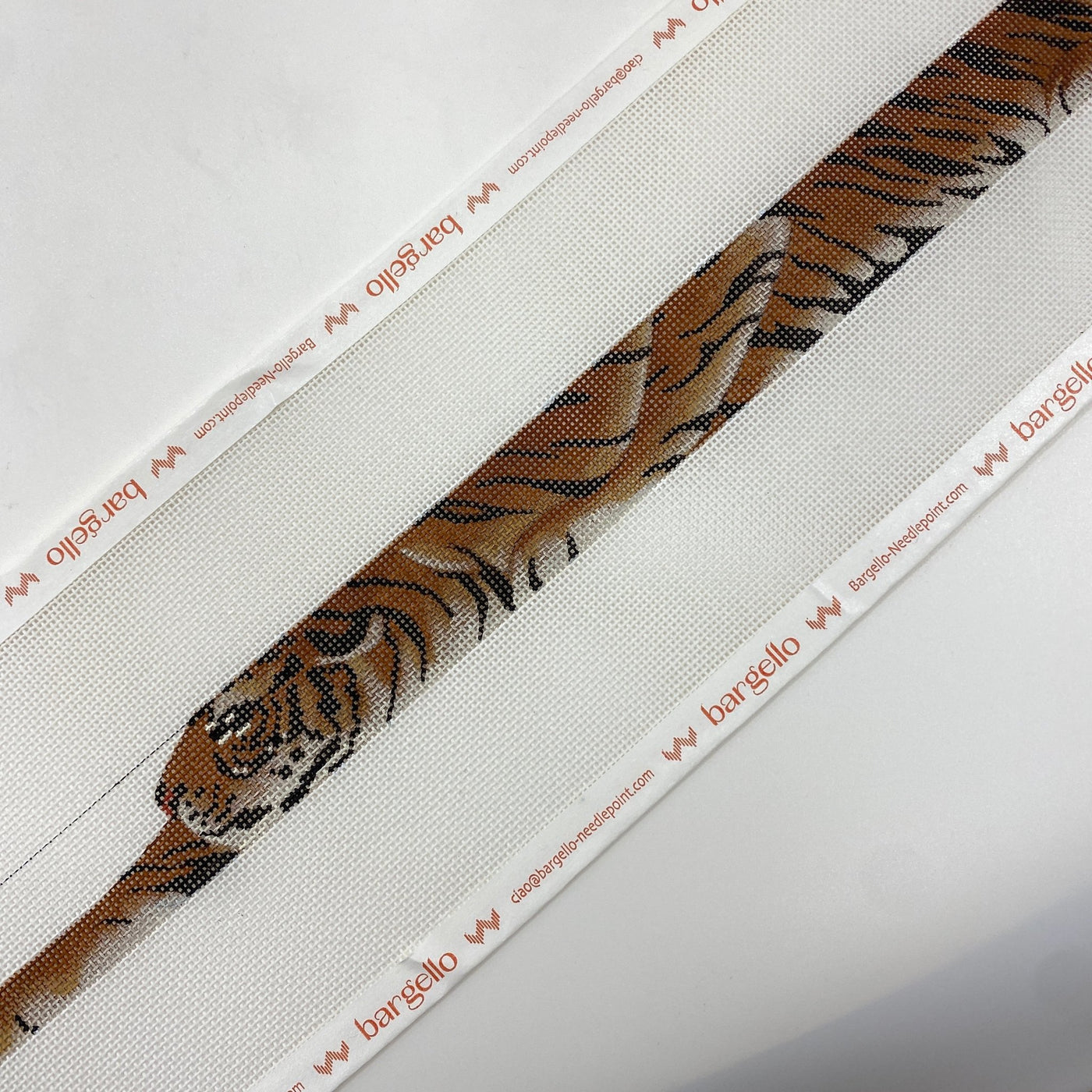 Tiger Belt needlepoint canvas - Bargello Needlepoint